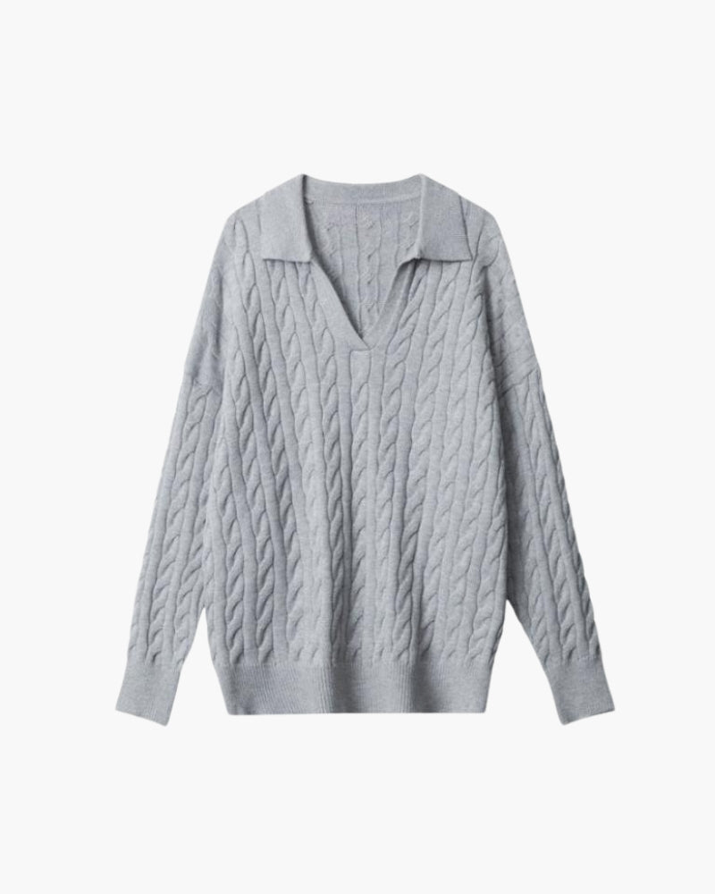 Wool V-Neck Sweater,Knit