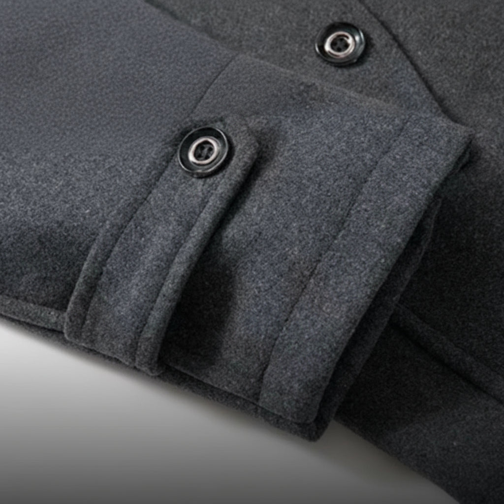 WoolGuard™ Peaky Blinders Kurtka Zimowa | Luksusowy Trenchcoat z Podwójnym Kołnierzem dla Mężczyzn – Ciepły i Stylowy na Zimę